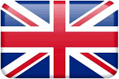 イギリス旗のガラスボタン